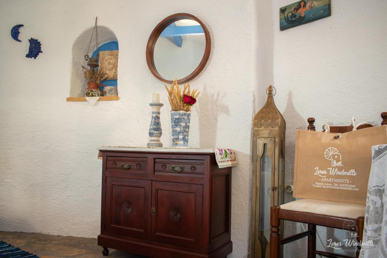 Leros Windmills Apartman Pandéli Kültér fotó