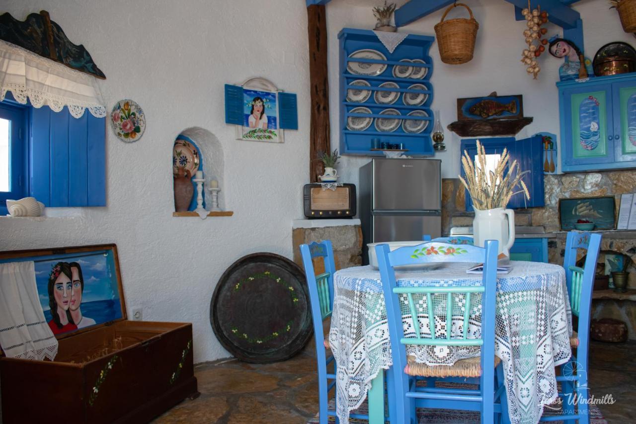 Leros Windmills Apartman Pandéli Kültér fotó