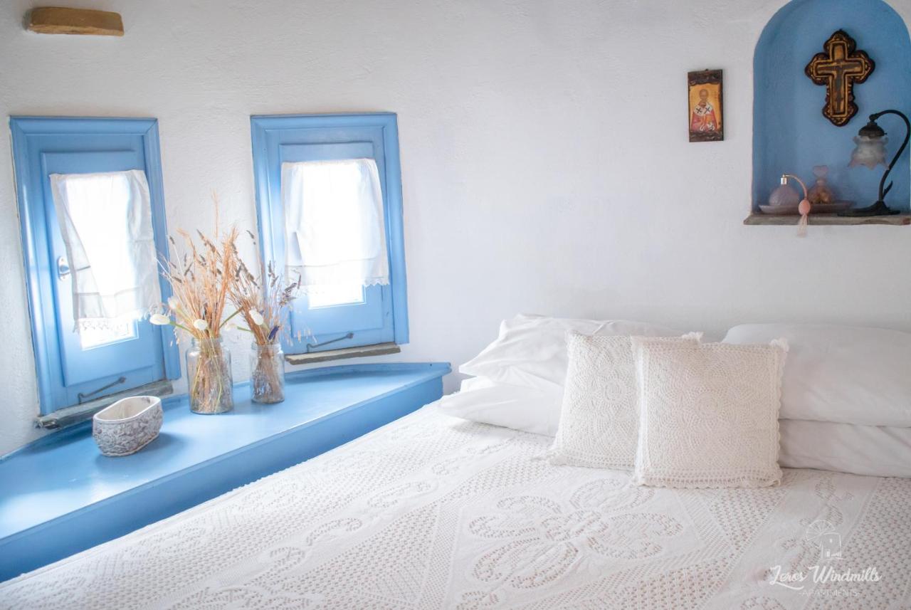 Leros Windmills Apartman Pandéli Kültér fotó