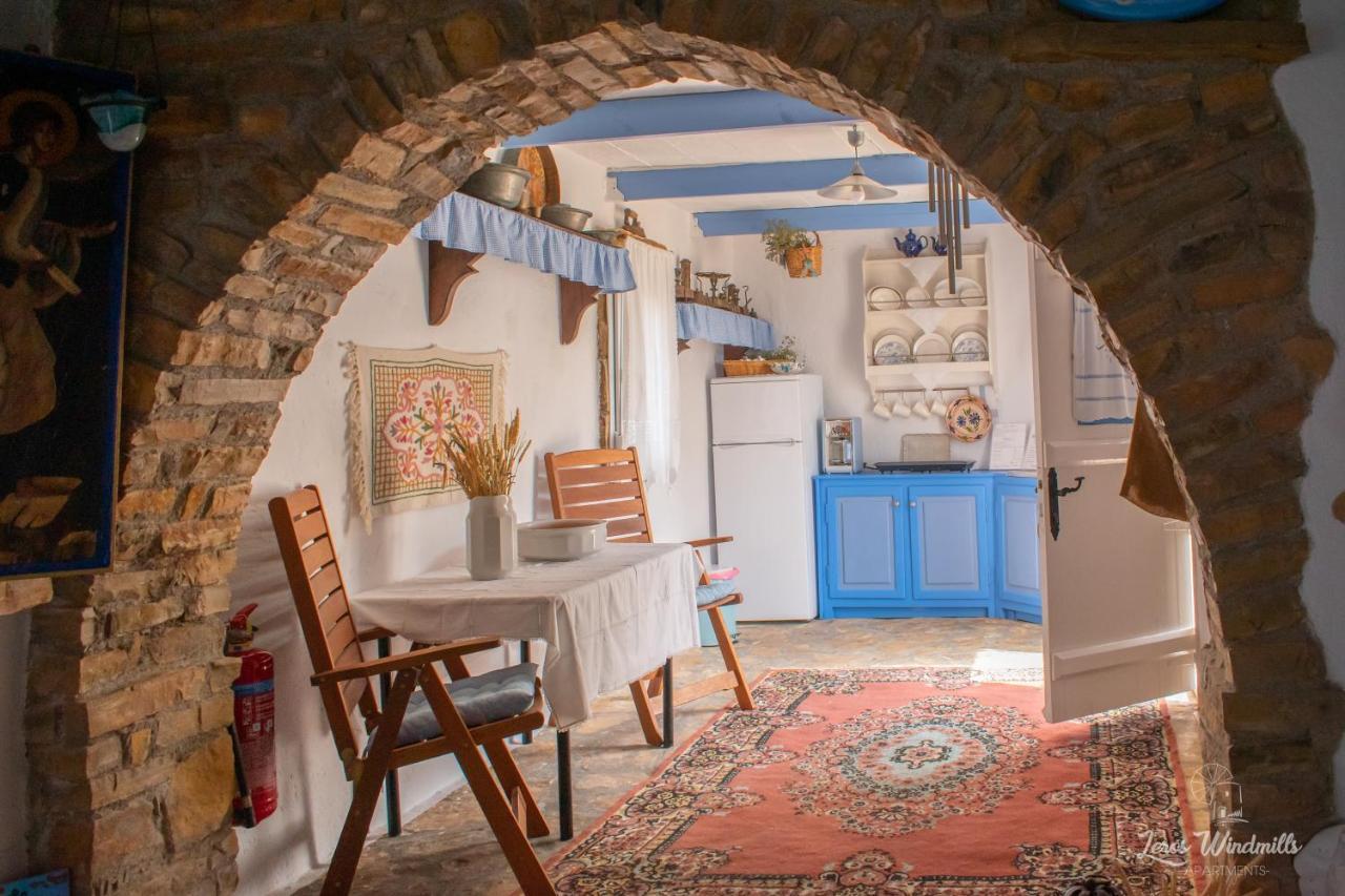 Leros Windmills Apartman Pandéli Kültér fotó