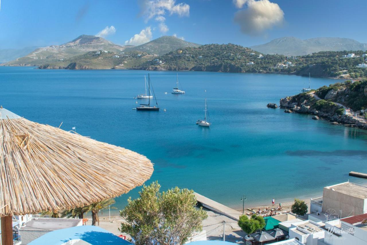 Leros Windmills Apartman Pandéli Kültér fotó