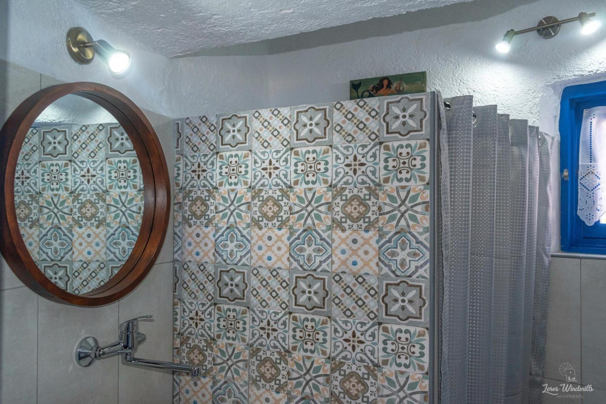 Leros Windmills Apartman Pandéli Kültér fotó