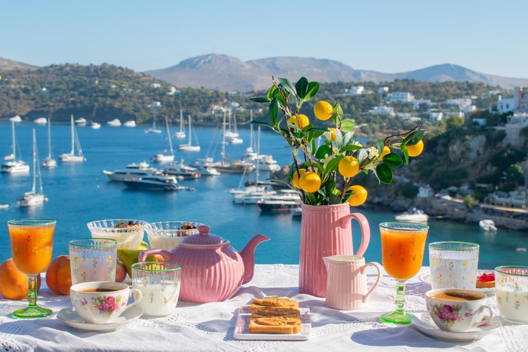 Leros Windmills Apartman Pandéli Kültér fotó