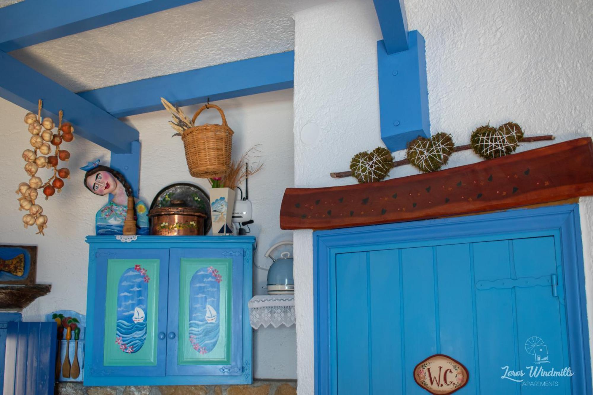Leros Windmills Apartman Pandéli Kültér fotó