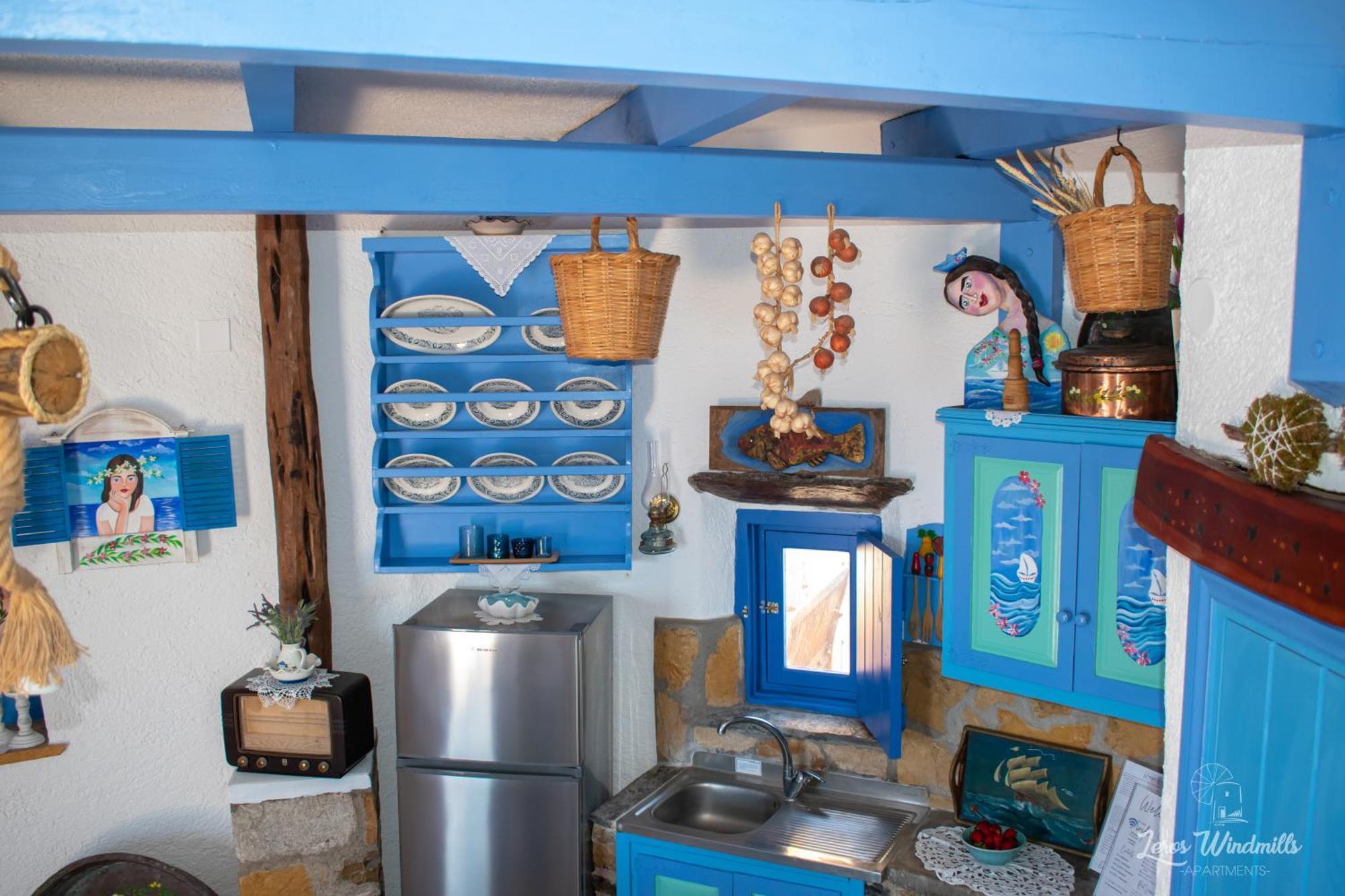 Leros Windmills Apartman Pandéli Kültér fotó