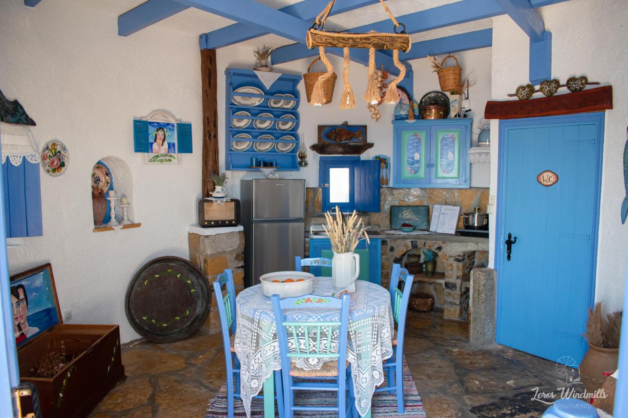 Leros Windmills Apartman Pandéli Kültér fotó