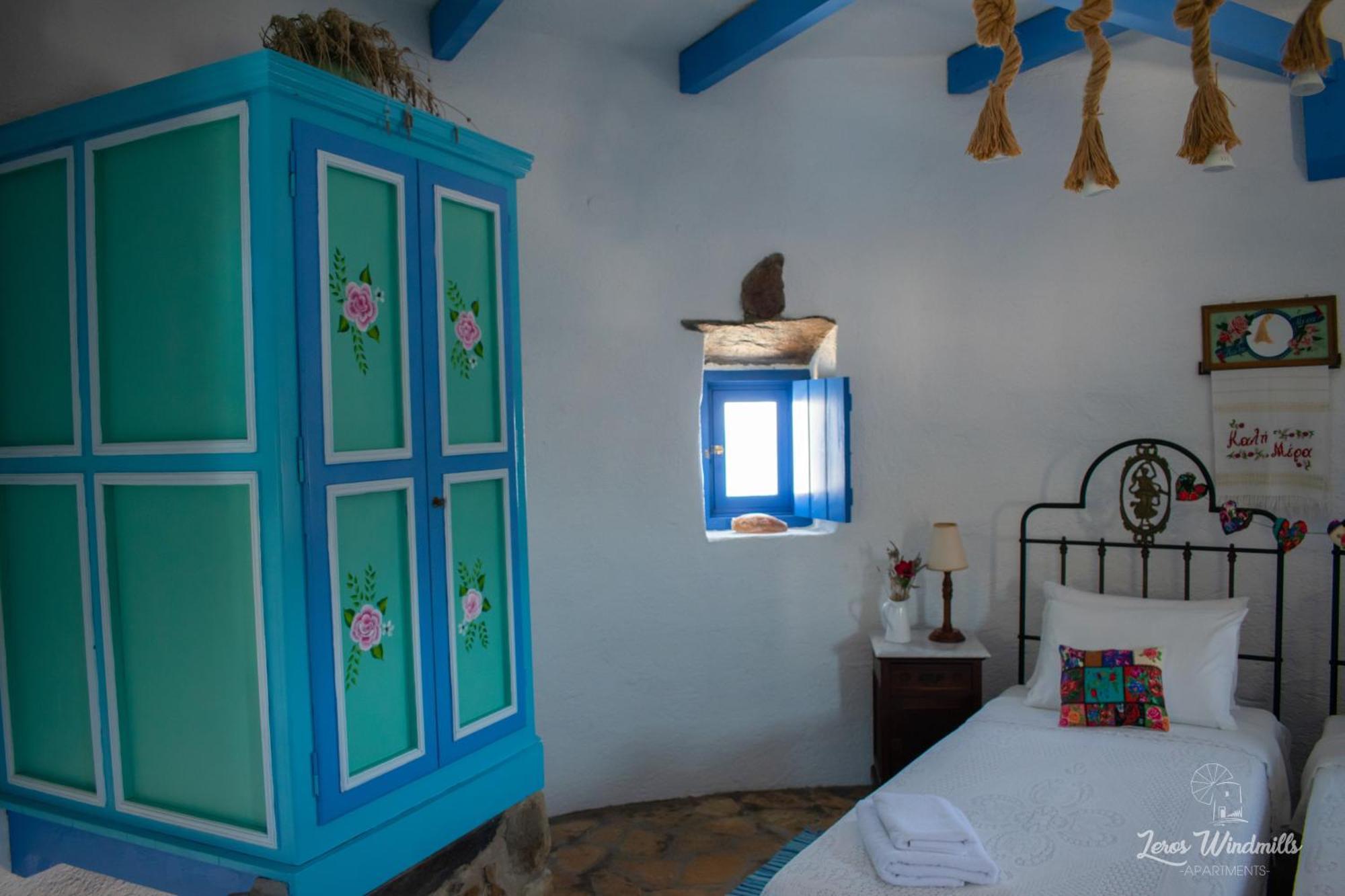 Leros Windmills Apartman Pandéli Kültér fotó