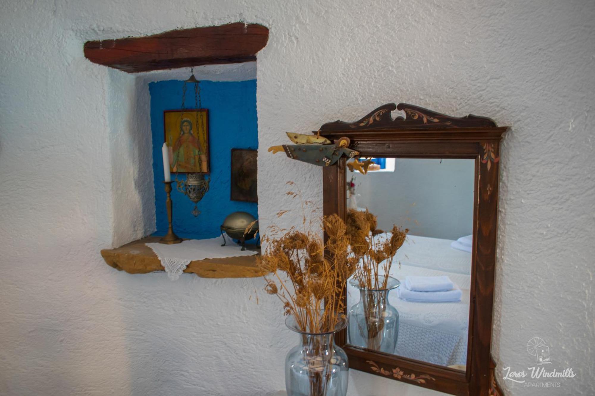Leros Windmills Apartman Pandéli Kültér fotó
