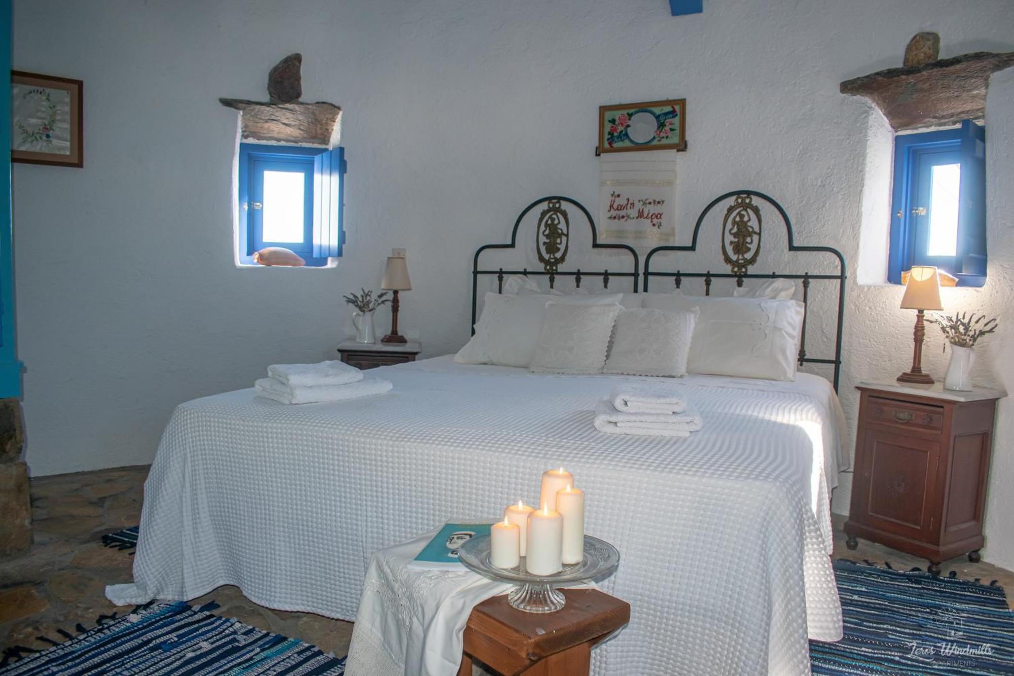 Leros Windmills Apartman Pandéli Kültér fotó