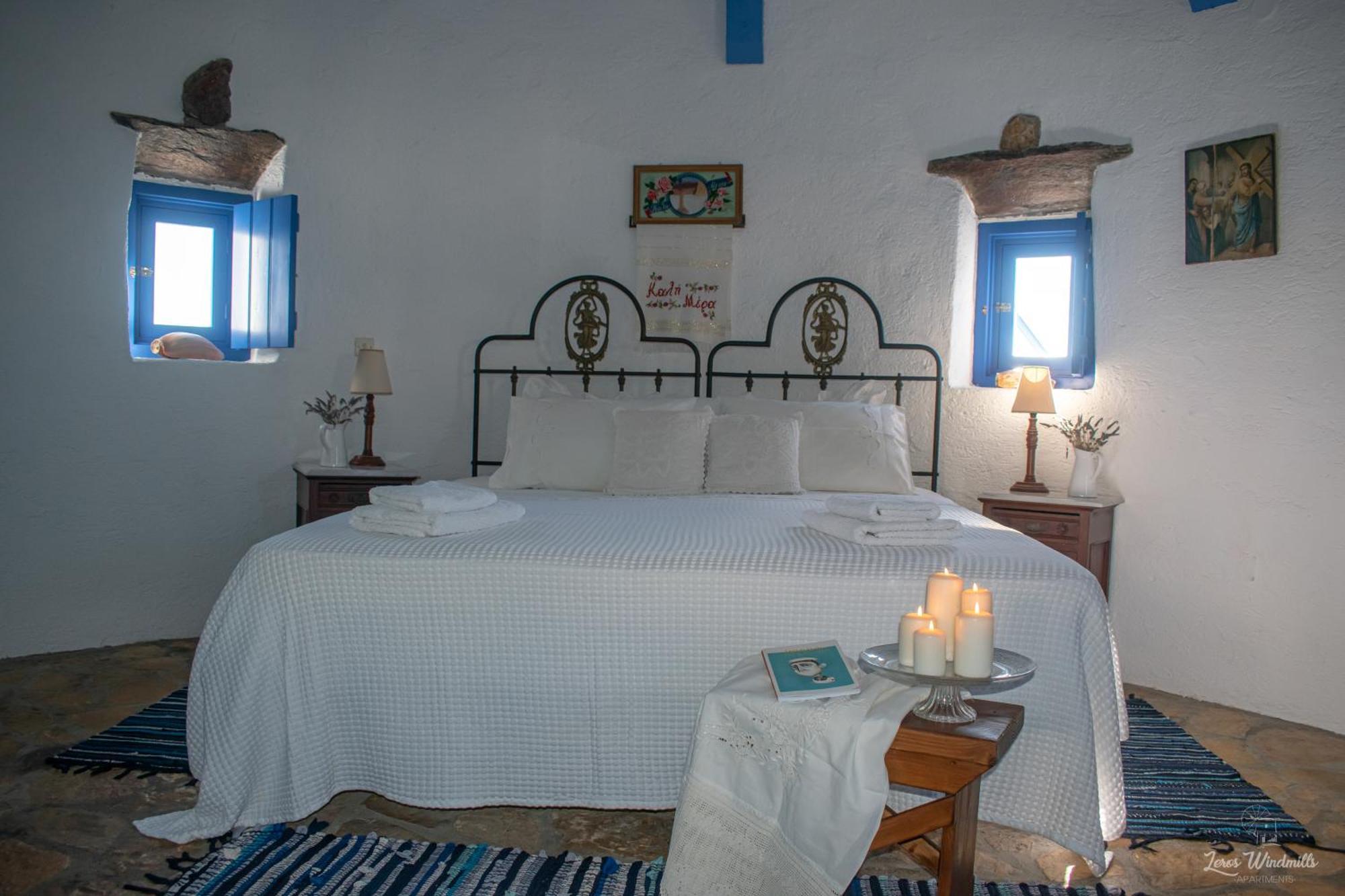 Leros Windmills Apartman Pandéli Kültér fotó
